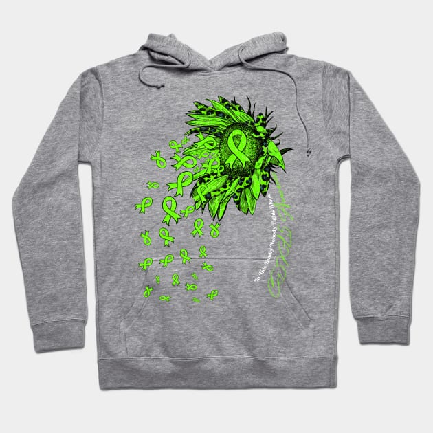 CDKL5 Awareness - sunflower nobody fights alone Hoodie by Lewis Swope